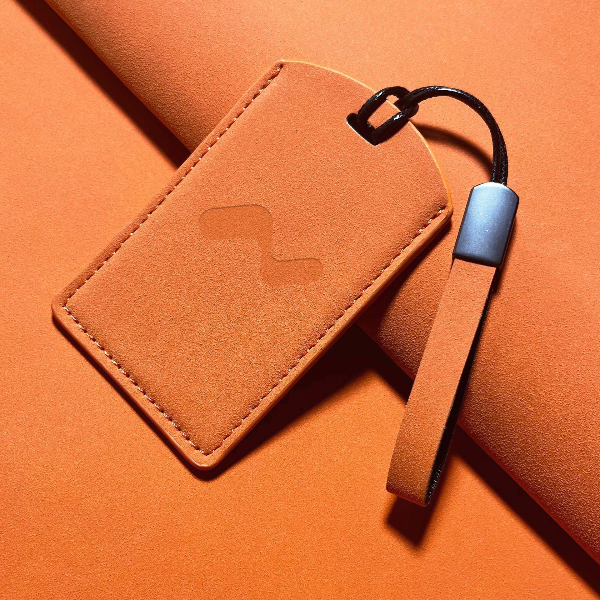 Inductive Suede NFC Car Key Case with Lanyard for Lydo and NIO