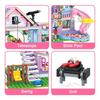775 Pezzi Casa Città Vacanza Estiva Scivolo Piscina Villa Appartamento MOC Set di Blocchi da Costruzione Figura Giocattoli Fai da Te per Bambino Bambina Regalo di Natale