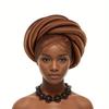 Turbante trenzado para mujer, pañuelo para la cabeza de seda cruda, sombrero, tocado de fiesta, turbante