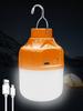300mAh 3-speed White Light Orange USB Charging LED Hook Type Bulb Camping Light Emergency Light for Power Outage