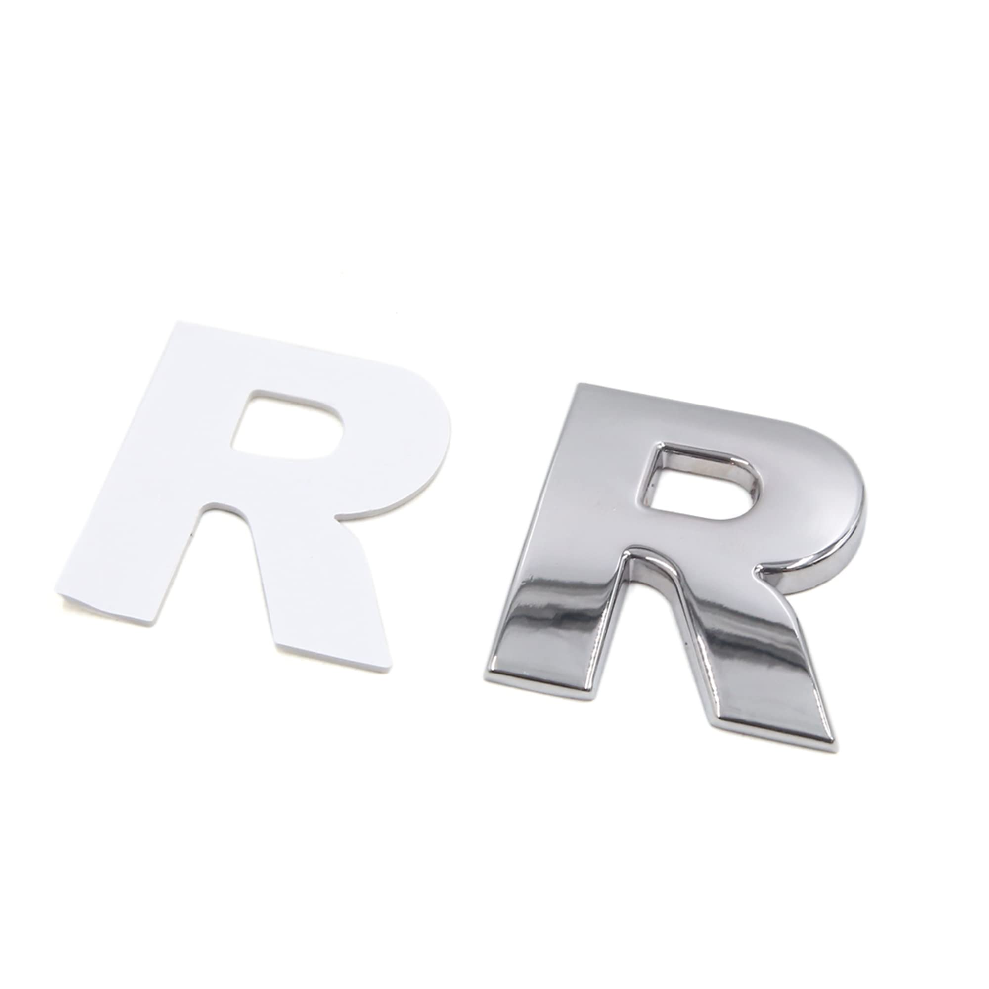 

uxcell Silver Tone Metal Letter R Shape Car Sticker Alphabet Sticker Emblem Badge Decal for Car серебряный