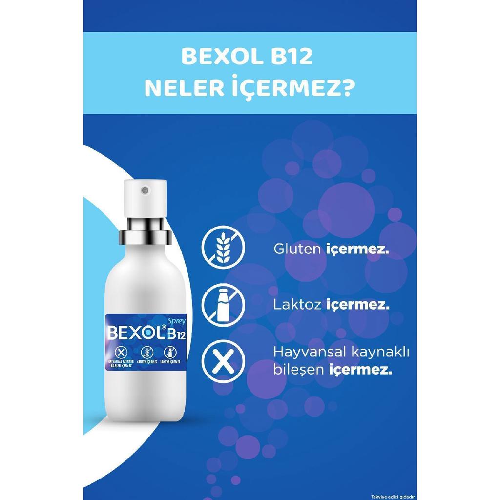 B12 Sublingual Spray, 15 Ml Food Supplement Containing Vitamin B12