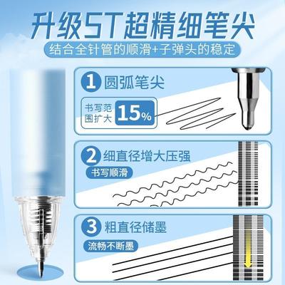 M&G 0.2mm Ultra-Fine Black_accounting Gel Pen Precision Line Drawin-g Pen Ideal for Students And Office Use