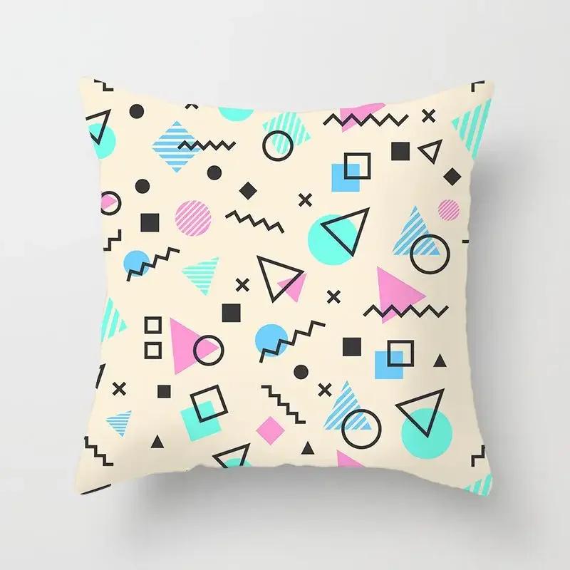 Golden Sofa Pillowcase Digital Printing Office Cushion Cover