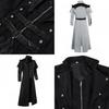 Vintage Woolen Overcoat With Chic Print Details For Casual Outings