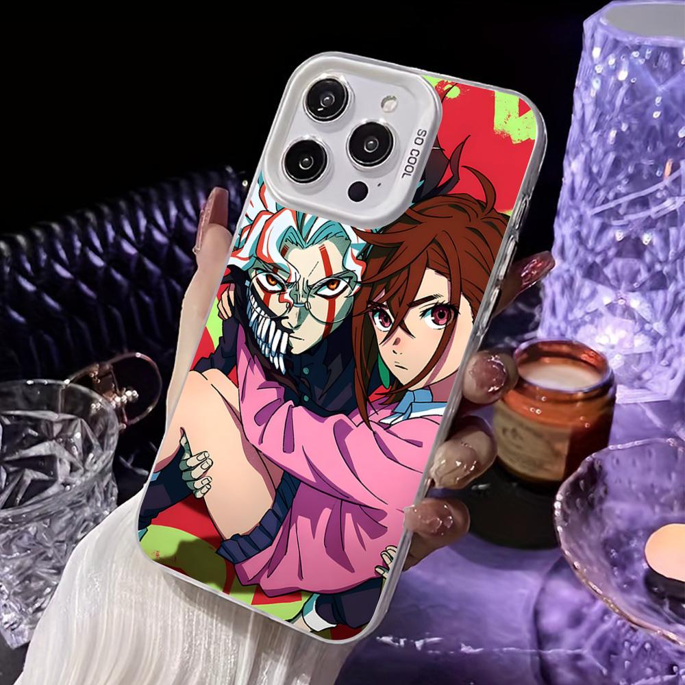 

Anime Dandadan White Translucent Mobile Phone Case for iPhone 17 16 15 14 13 12 11 X XR XS Air Pro Max Plus Colorful Cover iPhone 16 Plus
