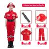 Kids' Firefighter Costume: Halloween Cosplay & Performance Set