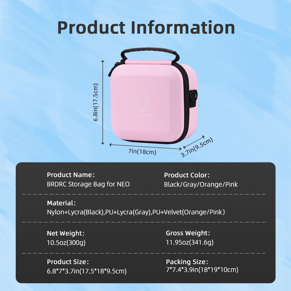 For DJI NEO Carrying Case Hard Shell Handbag Travel Shoulder Bag for DJI NEO Drones Controller Accessories