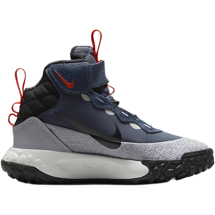 New Nike Anti-Kick Cushioning Mid-Top Children's Basketball Shoes Dark Blue Children Aged 3-7 Years Old FV4174-400