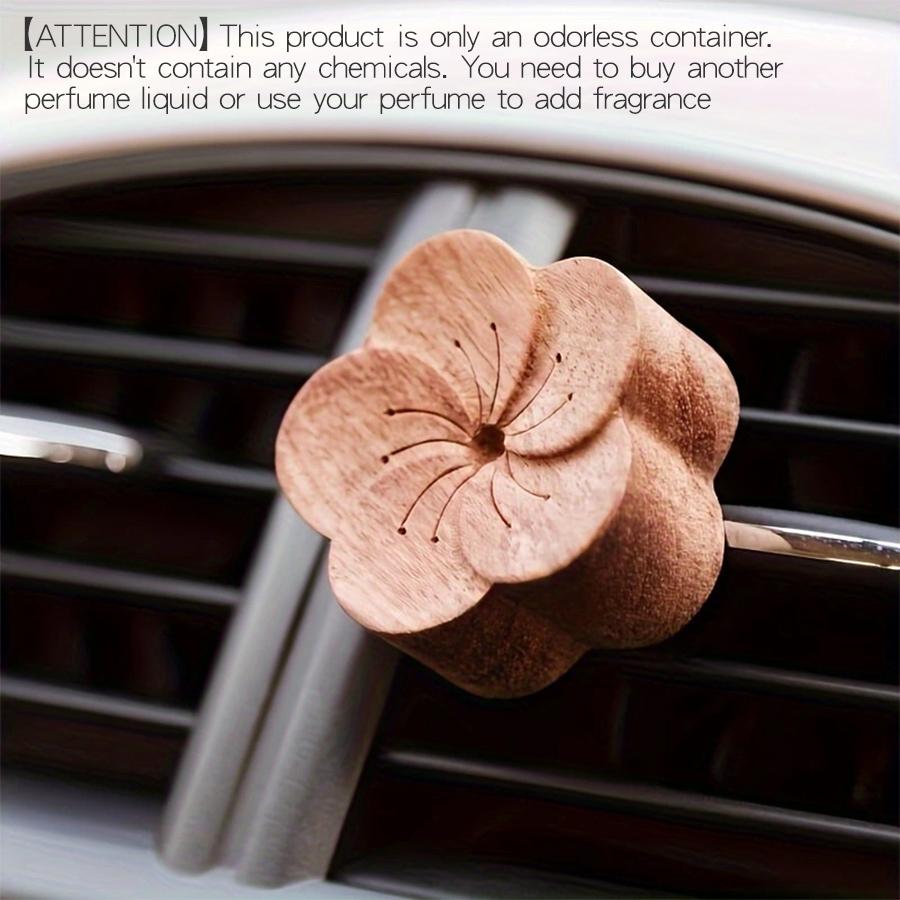 

DIY fragrance No perfume wooden flower diffuser vent clip ornament car air fresheners decorations accessories aromatherapy women