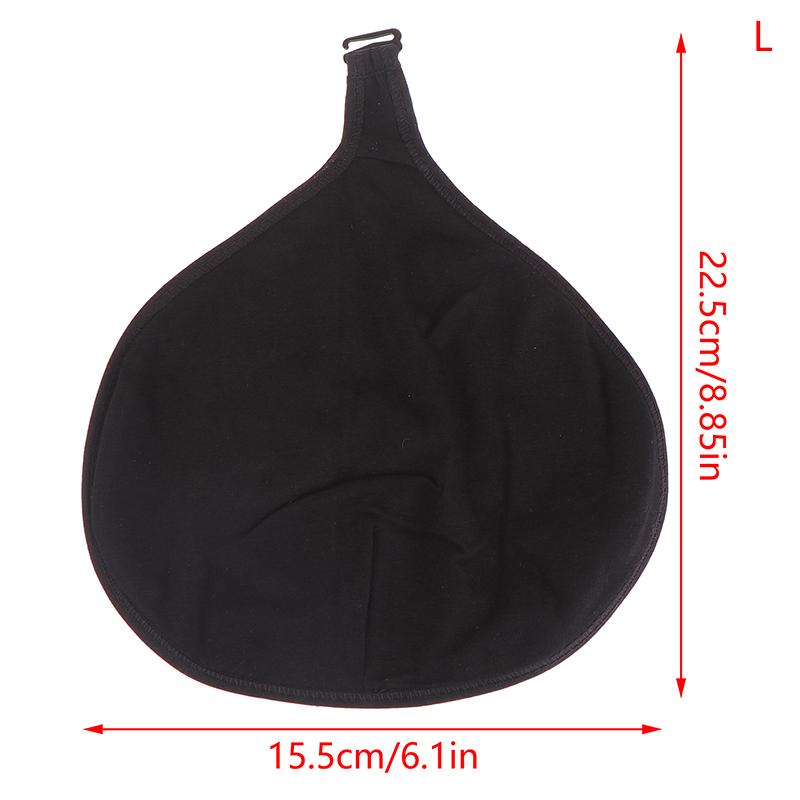 Portable Soft Breathable Cotton Breast Prosthesis Protective Pocket Hook Case For Mastectomy Fake Breast Care Bags