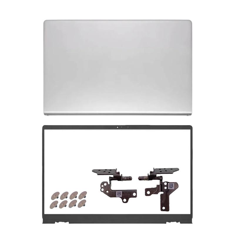 New Shell For Inspiron 15 3510 3511 3515 3520 3521 LCD Screen Back Cover Front Bezel Hinges Palmrest Lower Bottom Case Black