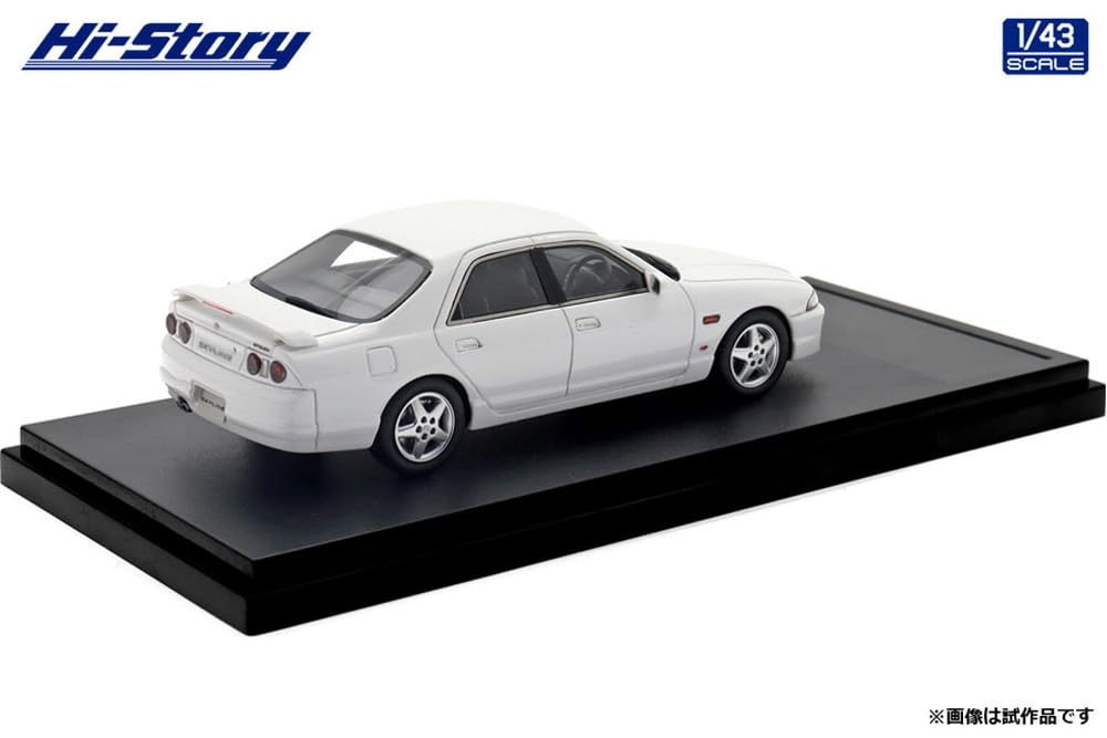 INTERALLIED Hi Story 1/43 Scale Nissan Skyline 4-Door Sedan GTS25t Type M Spec II (1996) White, Finished Model, HS477WH