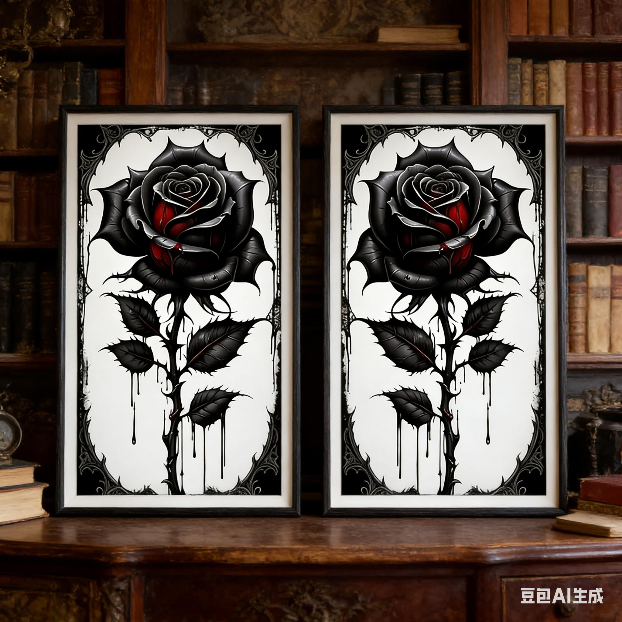 

2pcs Rose Car Stickers Door Pillar Stickers Car Center Pillar Sticker B Pillar Protective Film Black Rose Decorative Sticker China Mainland