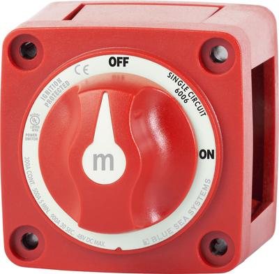 Blue Sea 6006 m-Series (Mini) Switch Single Circuit ON-OFF Red [6006]