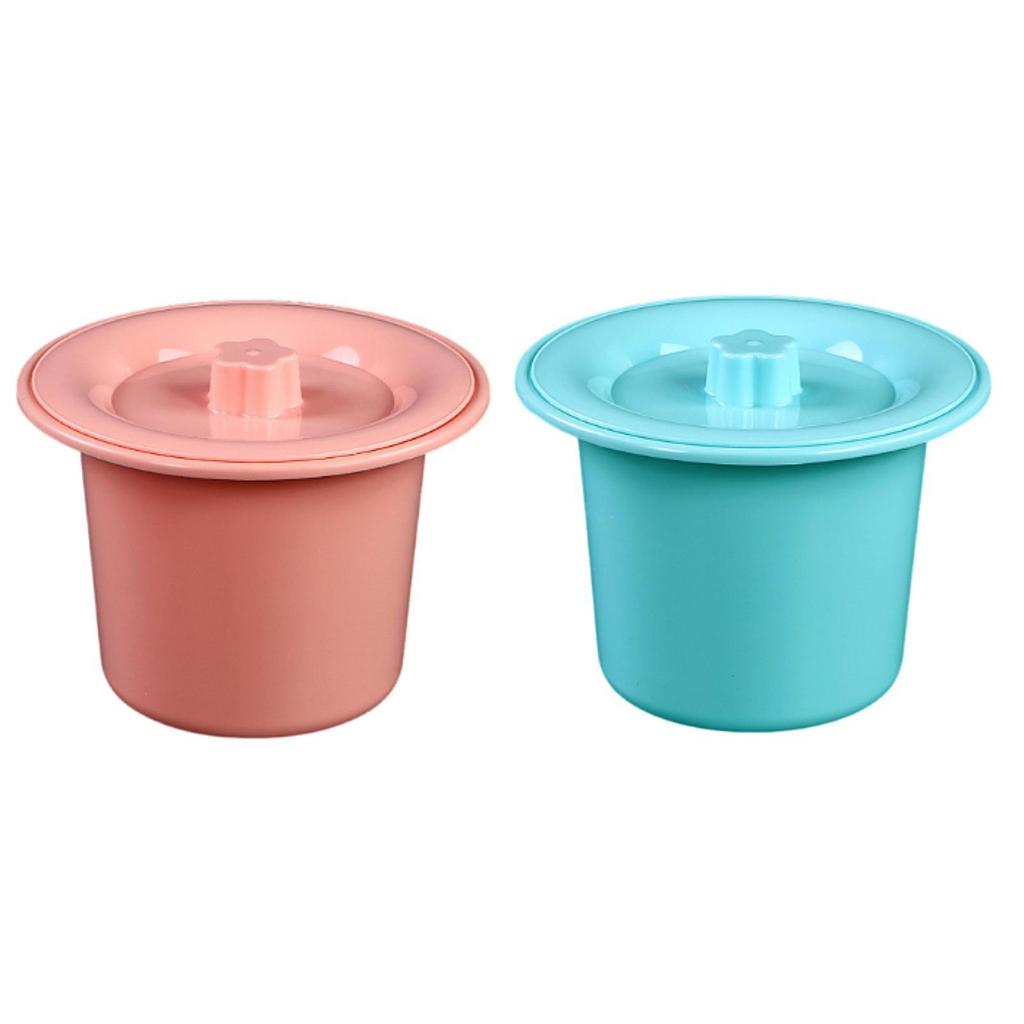 Potty Urine Pot Toilet, Thickened Portable Bedpan, Spittoon with Lid Chamber Pot for Indoor Female Male Bedroom Children PP