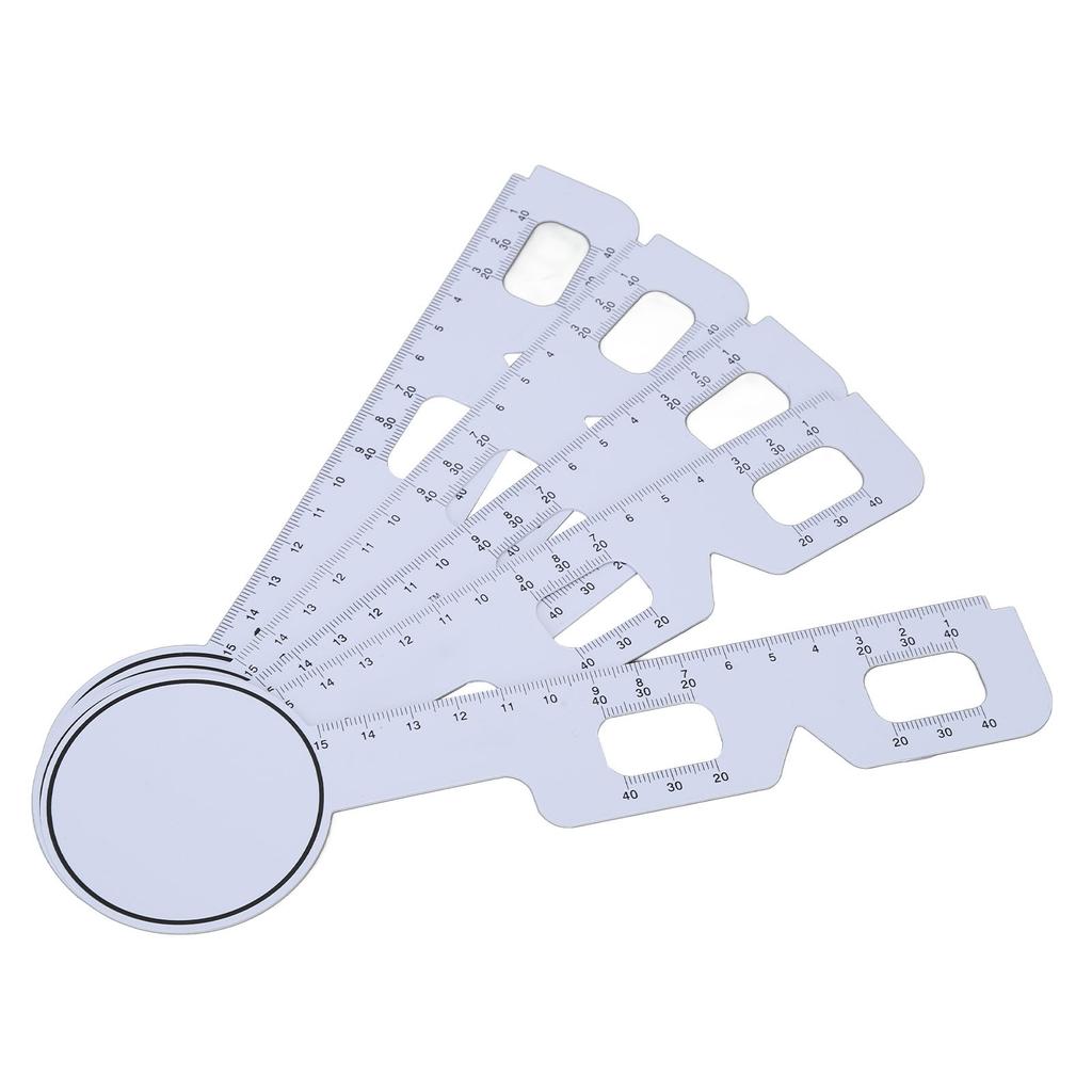 5pcs Eye Pupil Distance Meter Smoothing Edges Prevent Slip Handle Ophthalmic Measure Tool