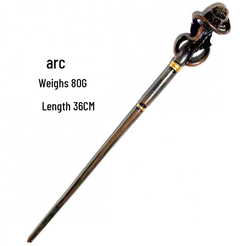 Harry & Hermione Premium Magic Wand Set - Finely Carved Metal Heart Core.
