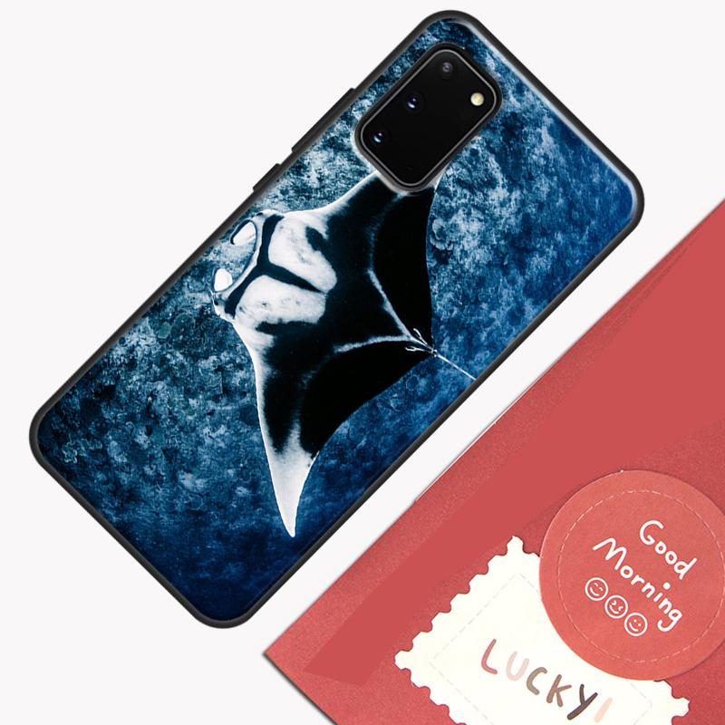 Animal Manta Ray Phone Case For Samsung Galaxy S25 S26 Ultra S20 S21 S22 S23 S24 Plus S9 S10 S25 FE Cover Shell