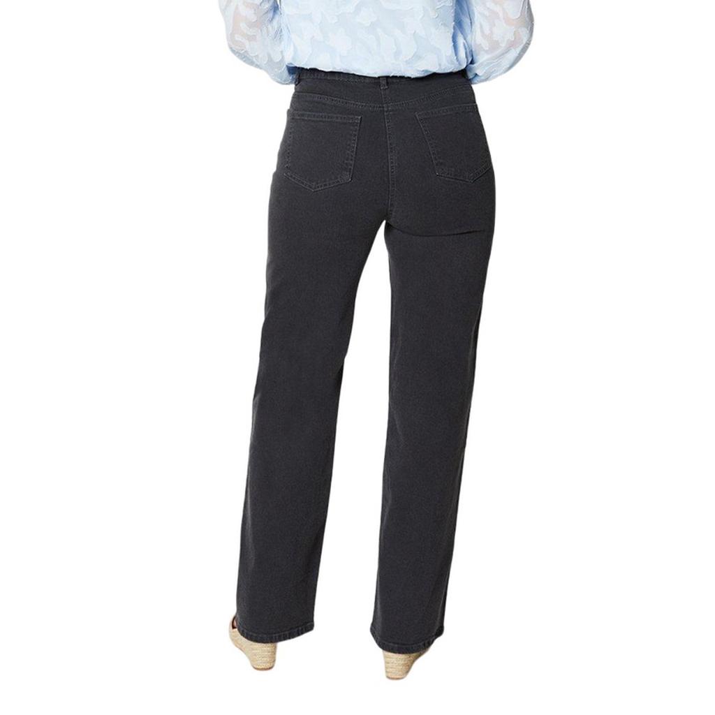 Princípios Jeans femininos/senhoras de perna larga