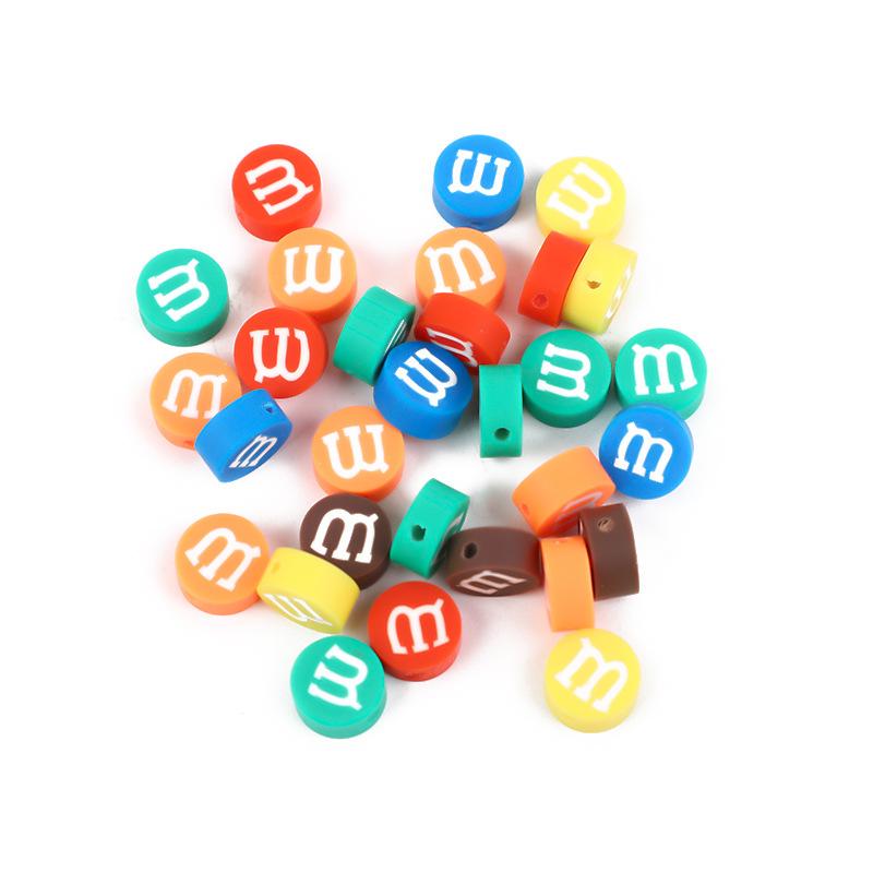 Diy Polymer Clay Soft Ceramic Beads, Round Soft Ceramic Beads Handmade Jewelry Accessories