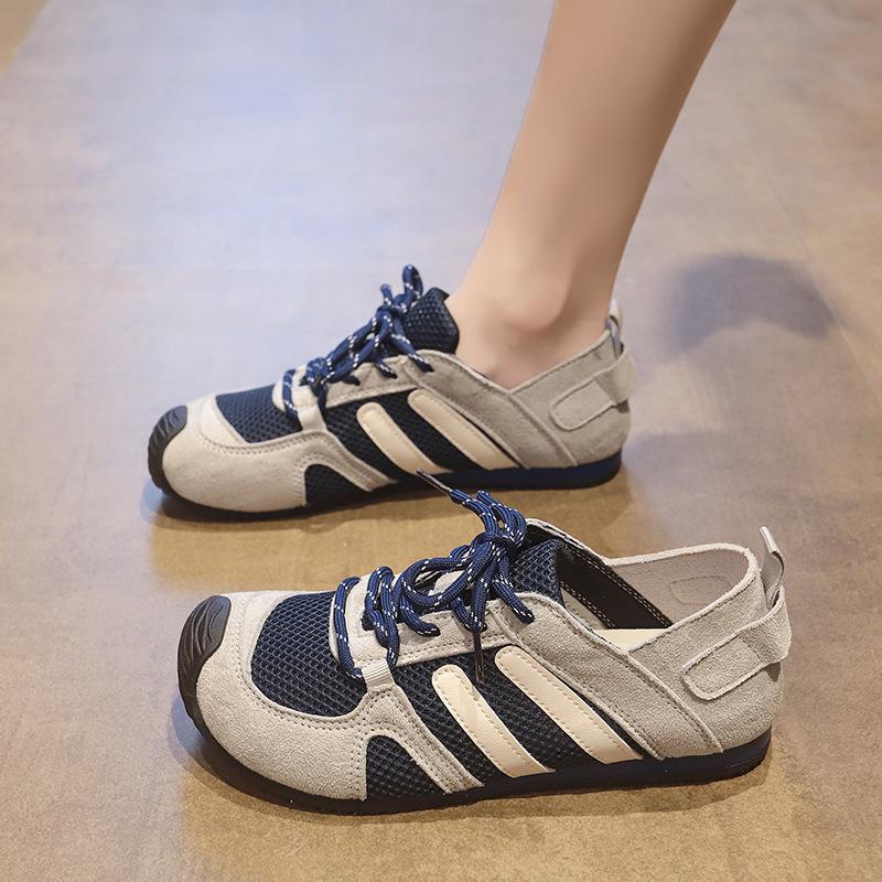 

Женские весенне-летние легкие спортивные повседневные туфли в цветовой гамме, спортивные туфли для альпинизма, дышащие и нескользящие, женские 40 синий