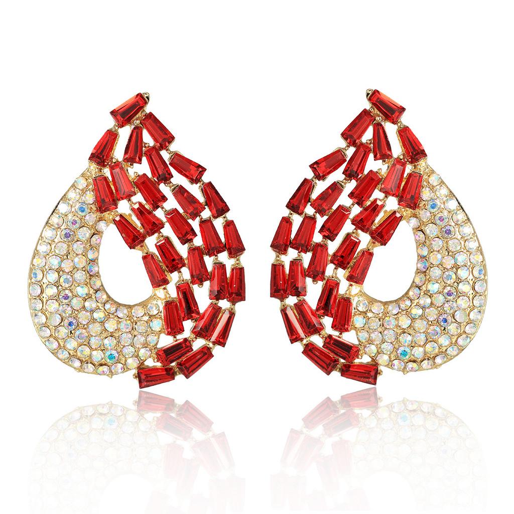 Elegant Water Drop Earrings With Cubic Zirconia For Womens Fashion Accessory