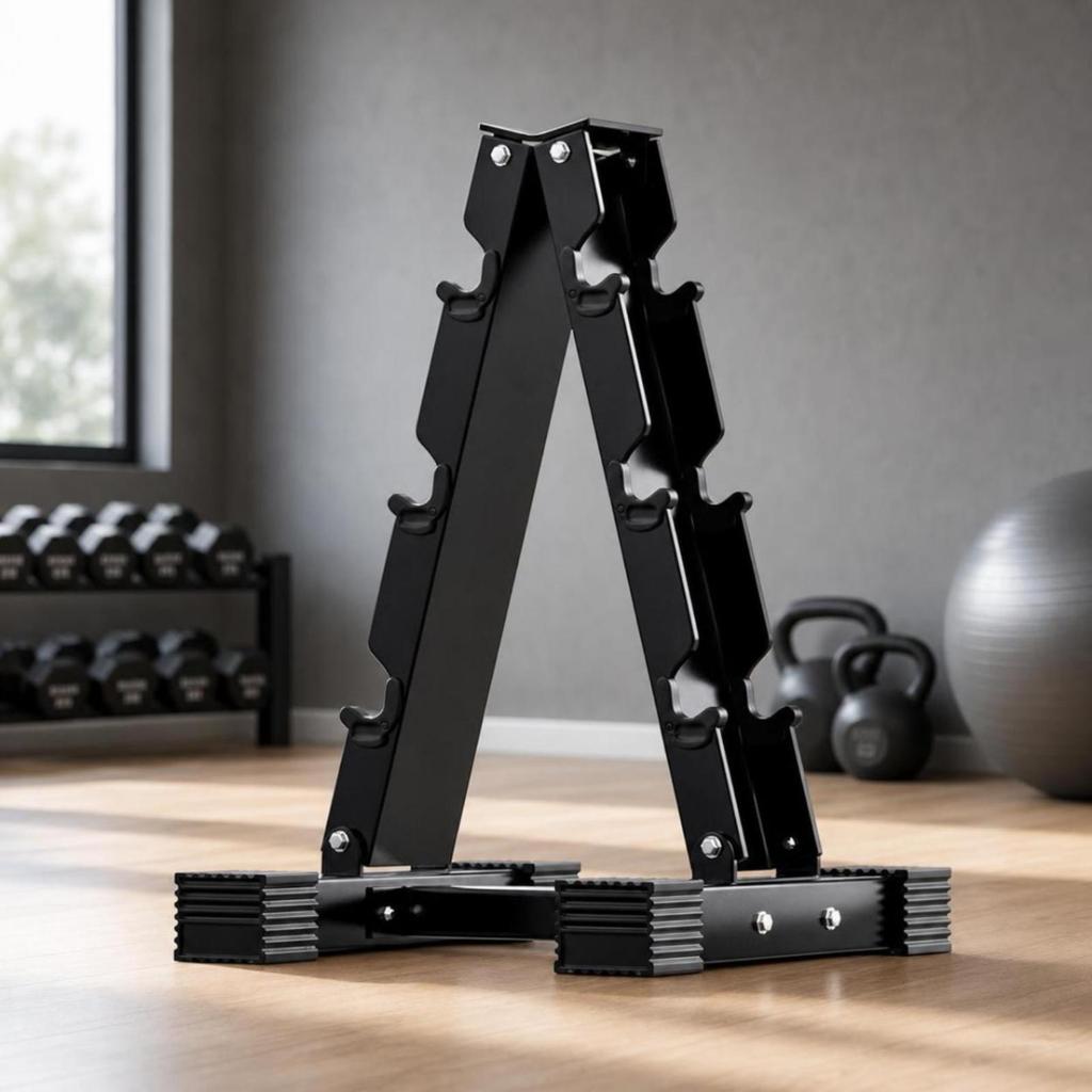 Dumbbell Stand Vertical V-Shaped Rack Upright for Home Gym