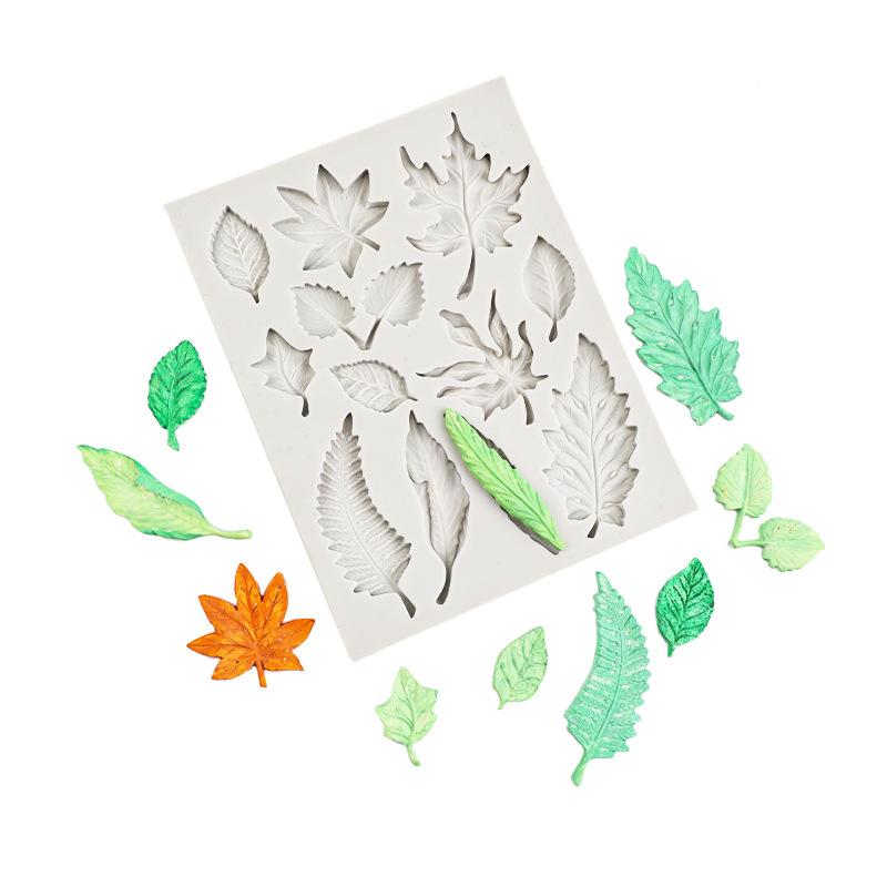 Leaf Shape Fondant Mold Cake Decorating Tools Baking and Kitchen Accessories