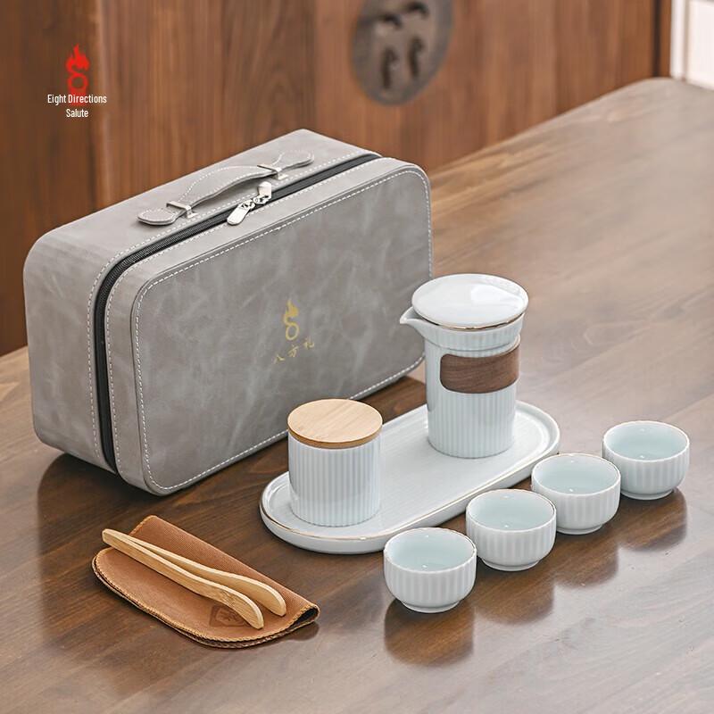 

Bafangli Celadon Shadow Blue Fusion Tea Set