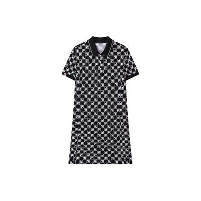 Sukienka polo casual z nadrukiem logo na całej powierzchni Kobiety Sukienki F51W429314AZB