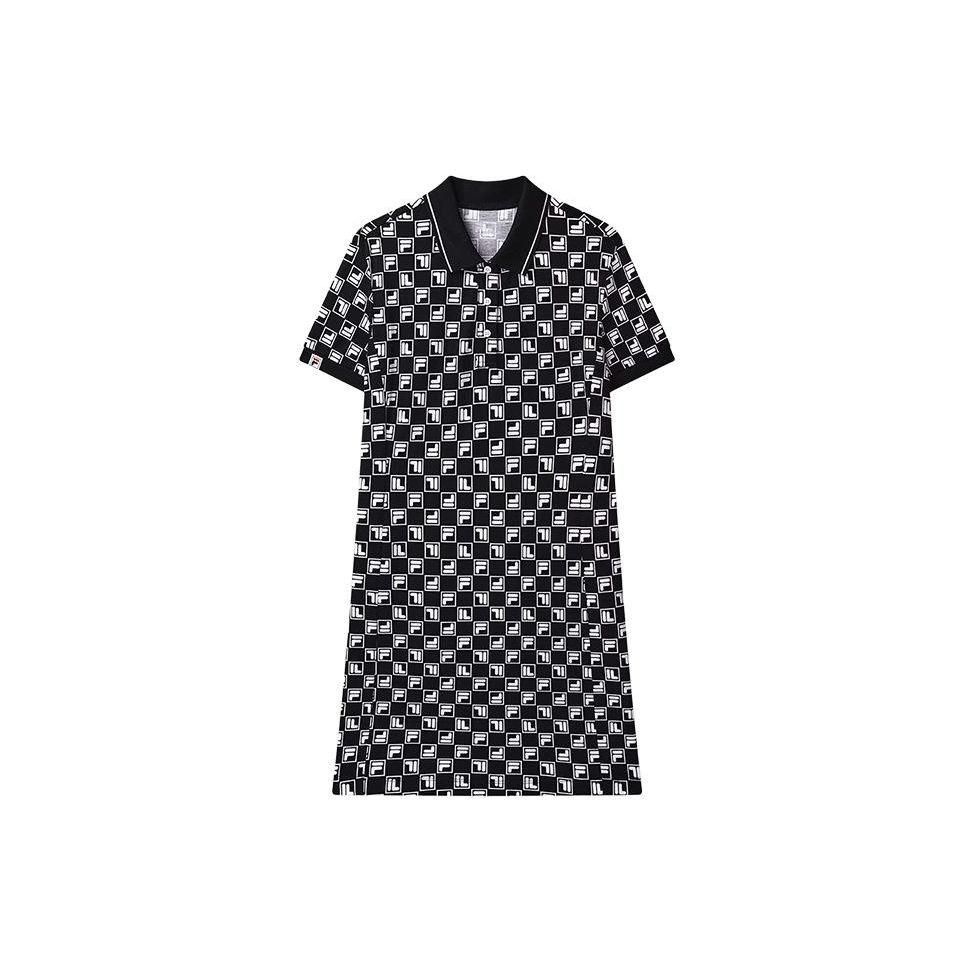 

Fila Повседневное платье-поло с принтом логотипа по всей поверхности Женские платья F51W429314AZB