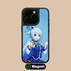 Konosuba Aqua Matte Surface Magsafe Mobile Phone Case for iPhone 17 16 15 14 13 12 11 Air Pro Max Plus Colorful Cover