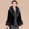 Middle-aged and old women's clothing autumn and winter noble fur clothes new fifty-something-year-old foreign style autumn and winter fur integrated