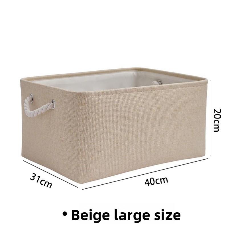 Foldable Linen Storage Basket With Large Capacity For Cosmetics And Clothes