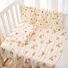 Newborn Pure Cotton Double-Layer Crinkle Swaddle Blanket - Lightweight Sunshade for Babies