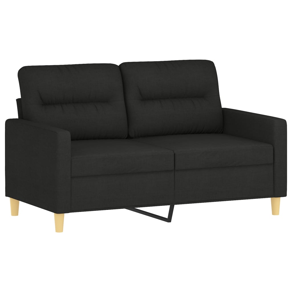 Vidaxl 4-Cz. Relaxation Set With Cushions, Black, Fabric