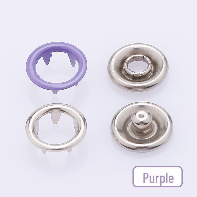 9.5MM Stainless Steel Colorful Baby Clothes Snap Button