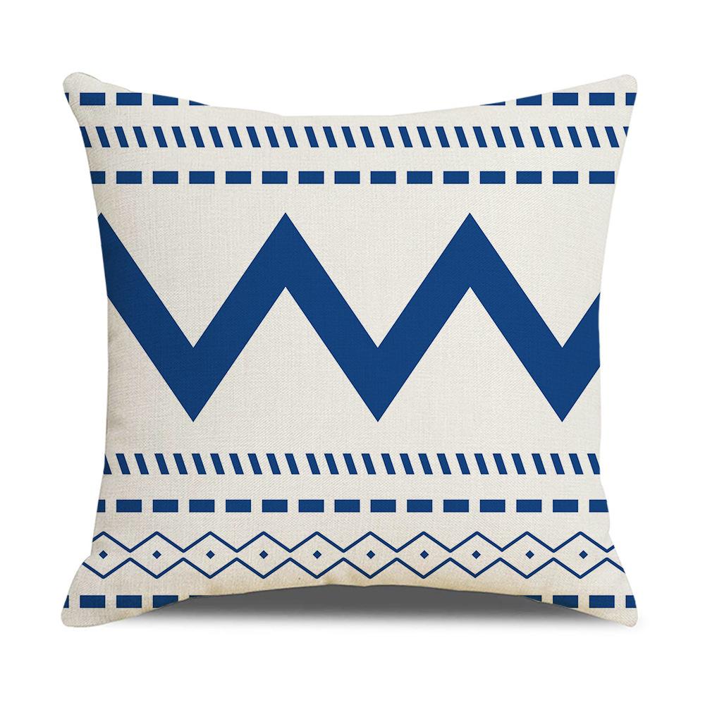 Simple Household Items Letter Geometric Print Square Pillowcase Car Cushion Sofa Pillowcase