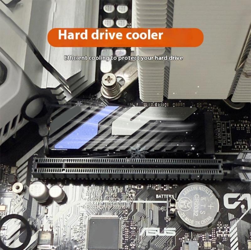 Aluminum Cooling System Radiator For M.2 NVME Solid Disk Drive Game Consoles Compatibility Heat Dissipation Solution
