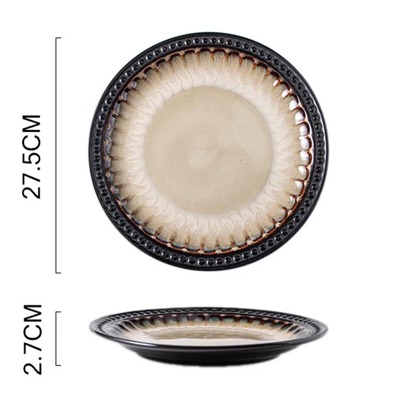 American Retro Ceramic Dinner Plate