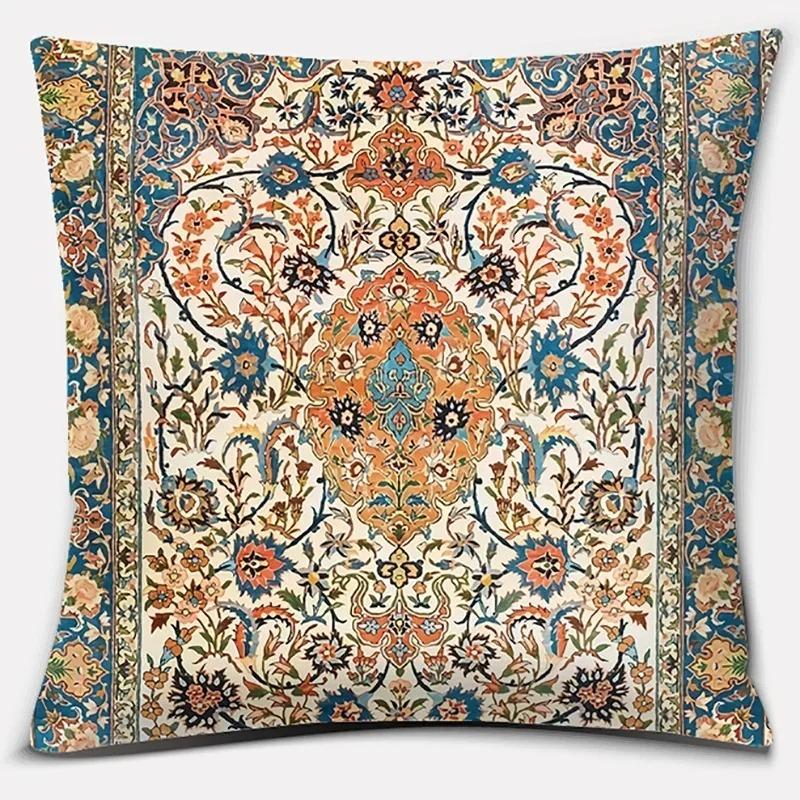 

Антикварна червоно-синя серія Декоративна подушка для дому та офісу Подушка для спальні Подарунок Наволочка для подушки на диван/автомобіль 60x60cm