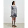 Anggae Scooped Neck Pullover Gray
