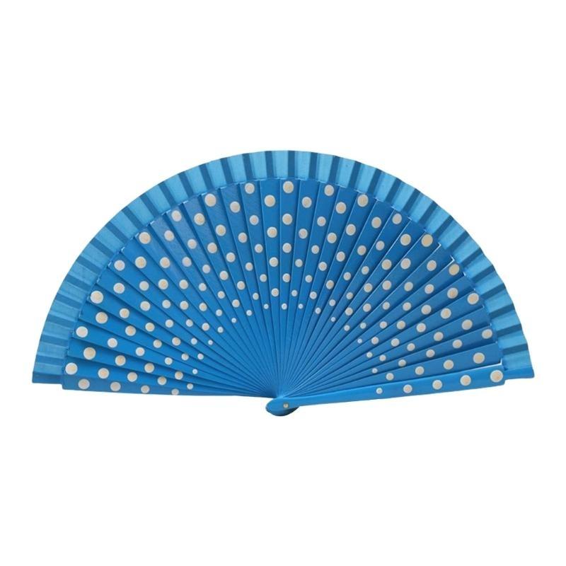 Dots Pattern Folding Fan Clothing Accessories Flamenco Spanish Classical Dance Performances Handheld Fan Hand Fan