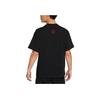 Nike Smile Floral Logo Print Round Neck Short Sleeve T-Shirt Men Tops Black DV0683-010