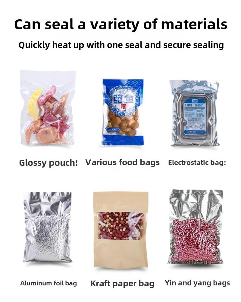 Household Vacuum Sealing Machine For Flat Bags Aluminum Foil Bags Dry And Wet Dual-use Sealing Machine Food Packaging Machine