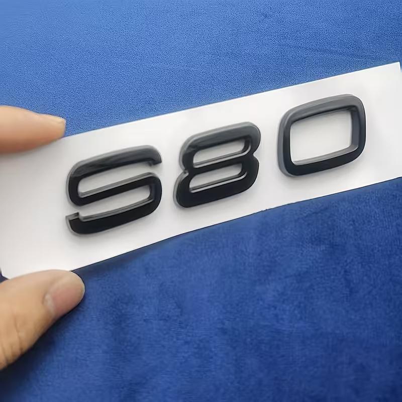 1pc 3D Chrome ABS S40/S60/S80/S90 Car Rear Trunk Emblem Badge Sticker
