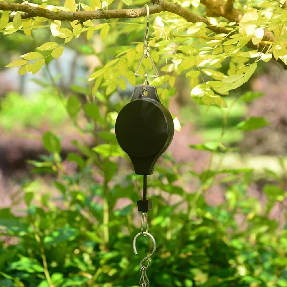 Plant Hanger Adjustable Height Gardening Retractable Hook Heavy Duty Retractable Plant Hanger with for Hanging for Garden