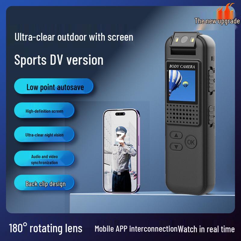 HD Anti-Shake Digital Sports Camera with Audio/Video Recording & Smartphone Remote Control