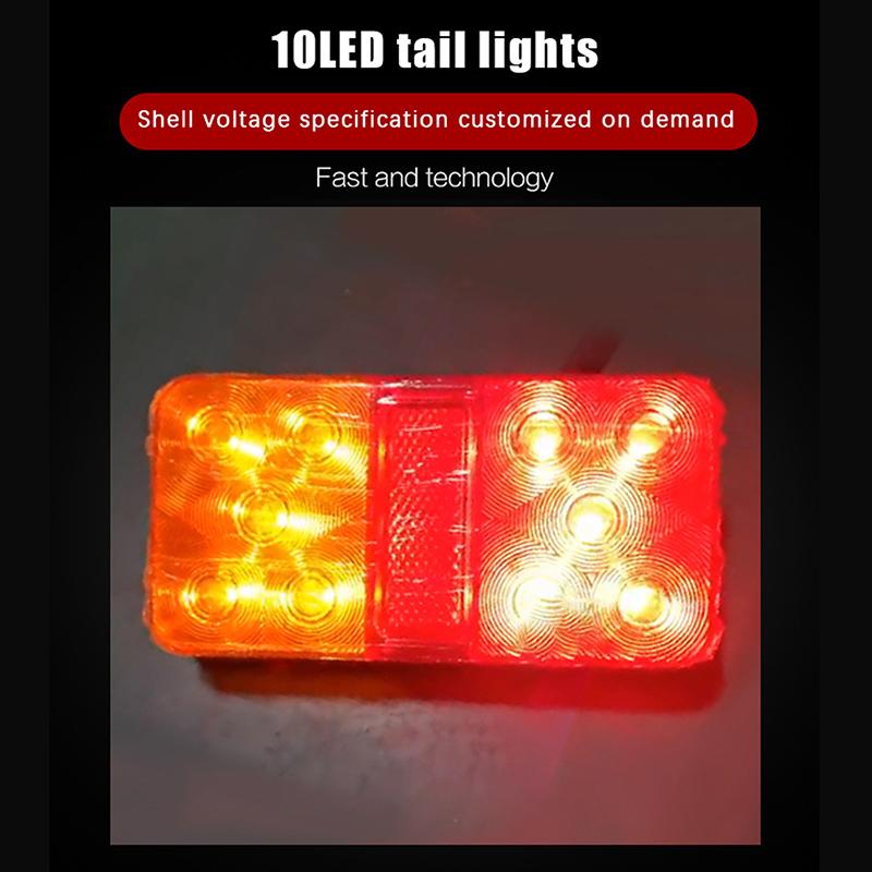 Car Led Tail Turn Signal Ultra Bright 12/24V Brake Reverse Lamp For Pickup Truck Trailor Rear Lamp Waterproof